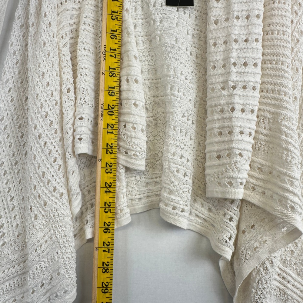 BCBG Max Azria Layla Knit Cardigan Bone Open Front XXS/XS - Picture 9 of 13